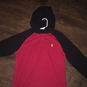 Hooded polo shirt